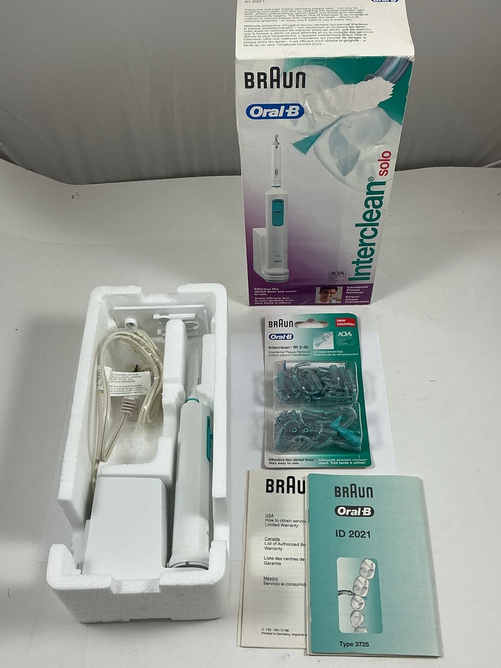 New Braun Oral-B Solo Inter-Dental Plaque Remover 2021 Plus IR 2 - 50 Tips